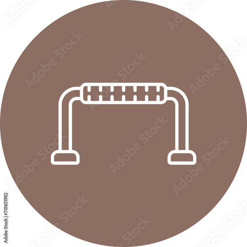 Pushup Stands Line Icon