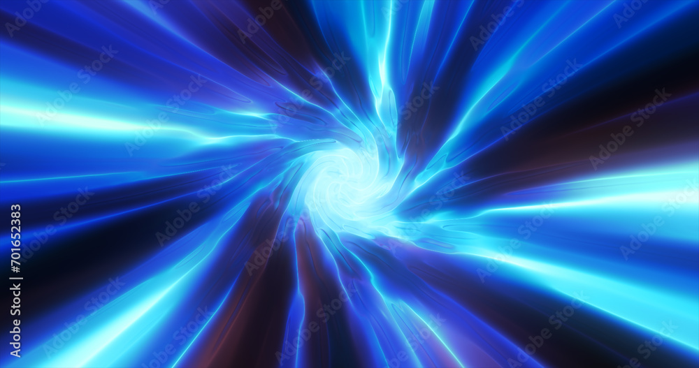 Blue hypertunnel spinning speed space tunnel made of twisted swirling energy magic glowing light lines abstract background Blue hypertunnel spinning speed space tunnel made of twisted swirling energy magic glowing light lines abstract background