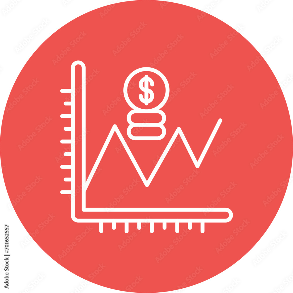 Prediction Line Icon Prediction Line Icon