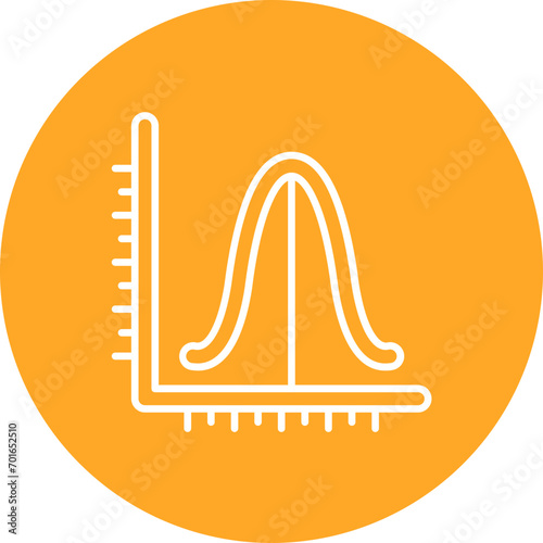 Histogram Line Icon
