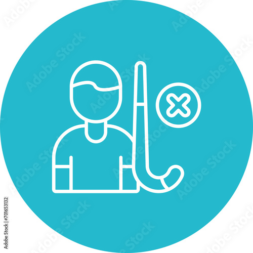 High Sticking Line Icon