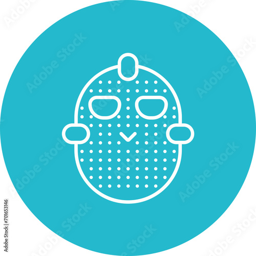 Hockey Mask Line Icon