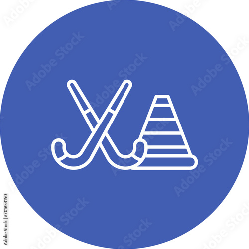 Hockey Practice Line Icon