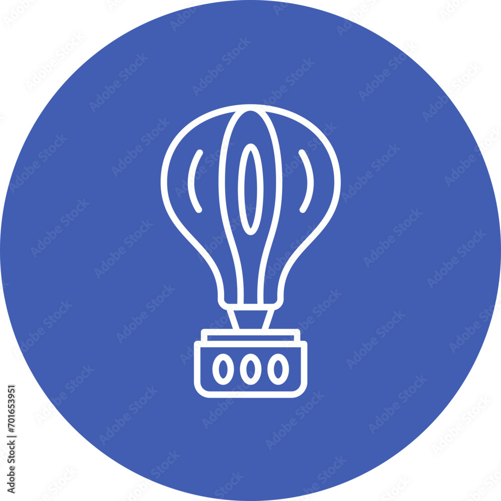 Hot Air Baloon Line Icon