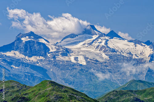 Austria, Tyrol, Scenic view towards glaciers on Olperer mountain photo