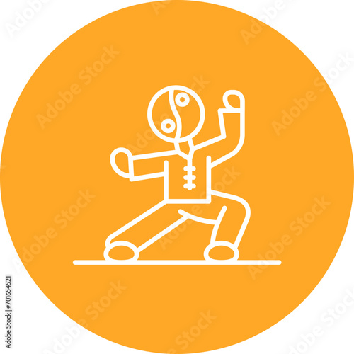 Tai Chi Line Icon