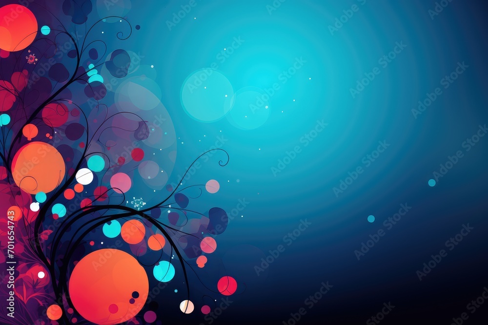 abstract floral background with circles and place for your text, abstract background February 28: National Science Day abstract floral background with circles and place for your text, abstract background February 28: National Science Day