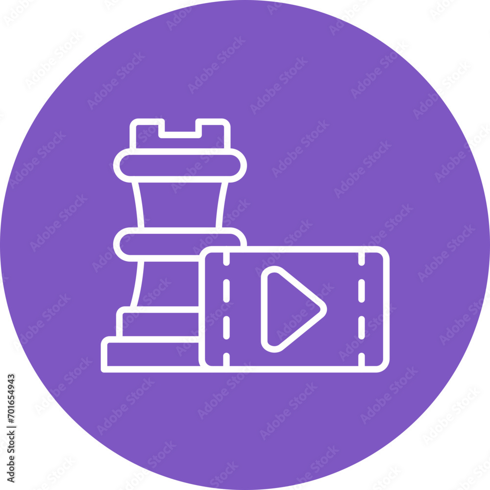 Content Strategy Line Icon Content Strategy Line Icon