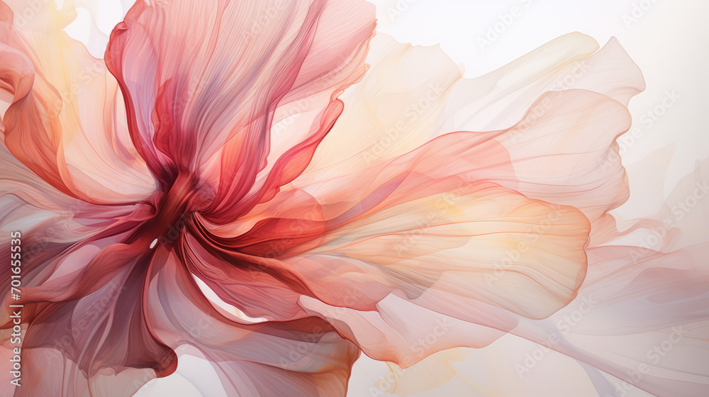 abstract background with pink and orange petals