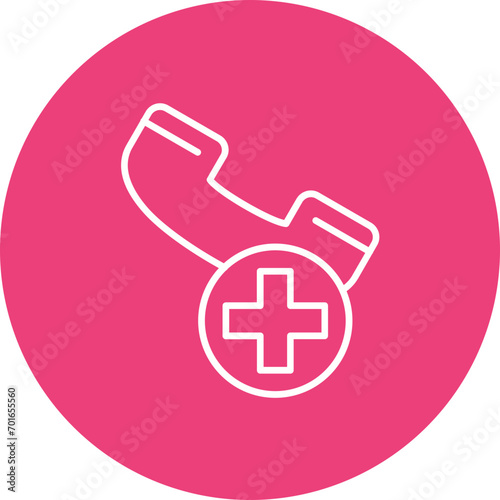 Healthcare Center Line Icon