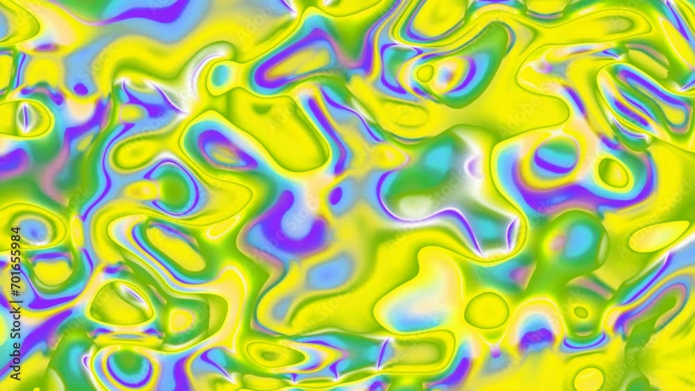 Abstract fluid waves background. Liquid holographic background.