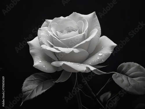 una delicada rosa blanca