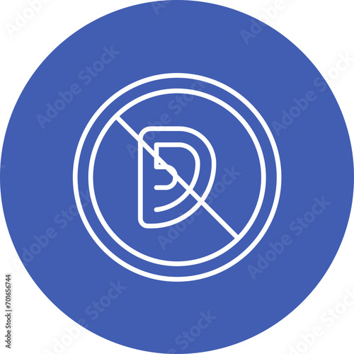 Hearing Impaired Line Icon