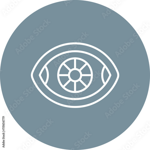 Prosthetic Eye Line Icon