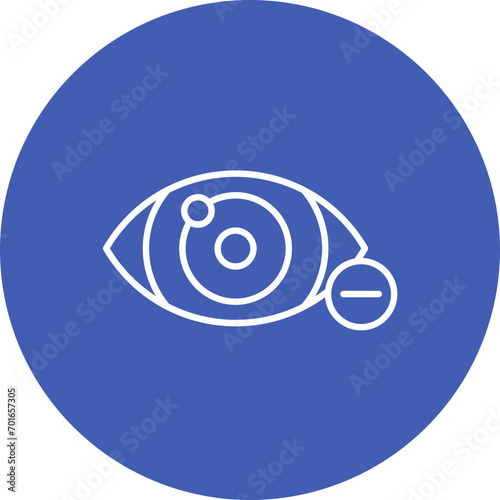 Shortsighted Line Icon