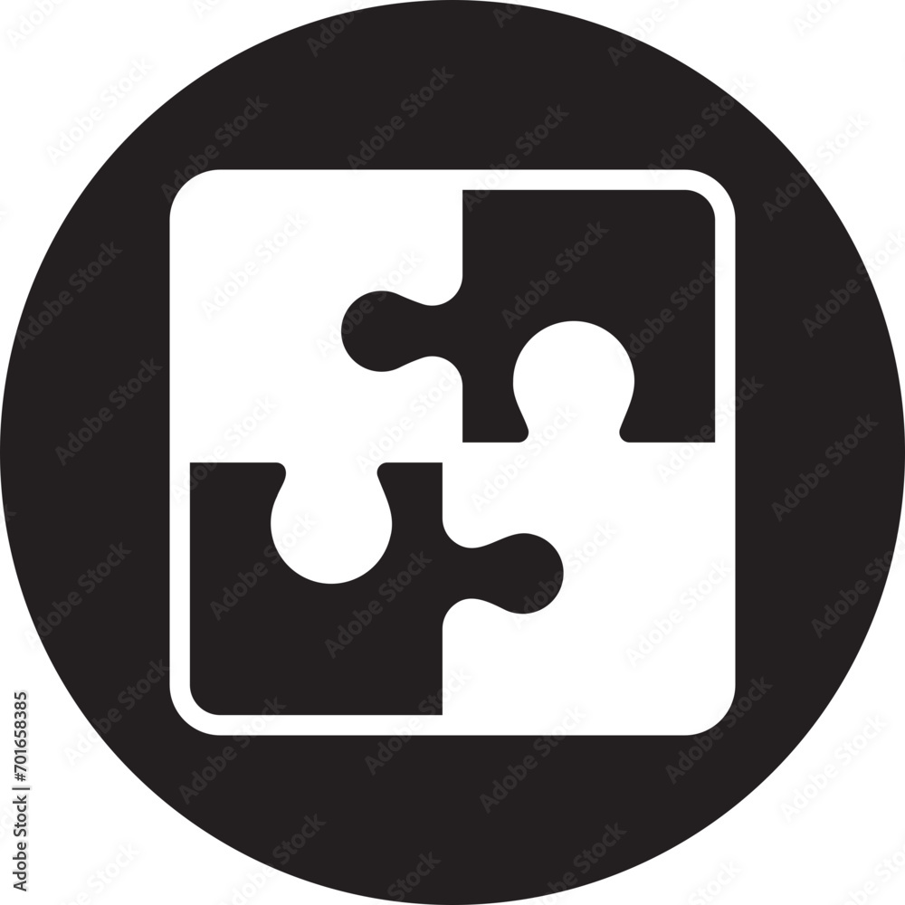 puzzle pieces glyph icon puzzle pieces glyph icon