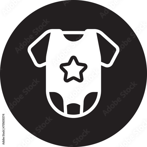 baby clothes glyph icon