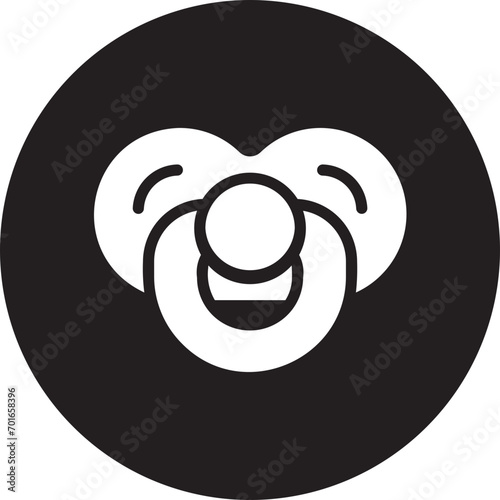 pacifier glyph icon