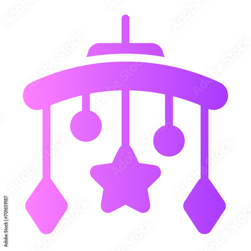 crib toy gradient icon