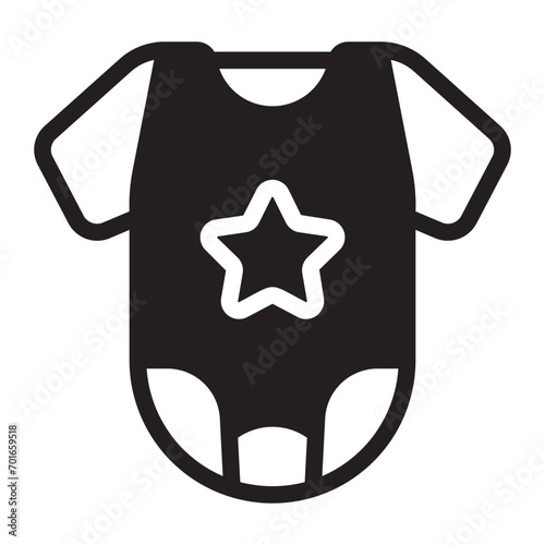 baby clothes glyph icon