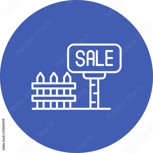 Yard Sale Line Icon