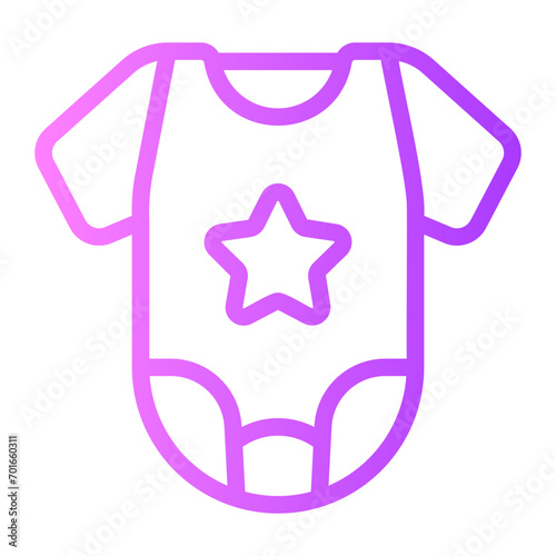 baby clothes gradient icon