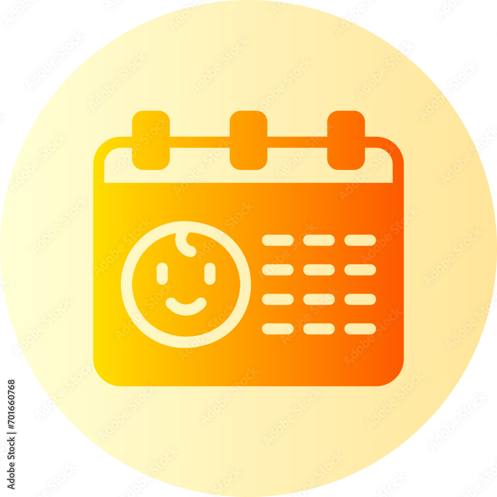 calendar gradient icon calendar gradient icon
