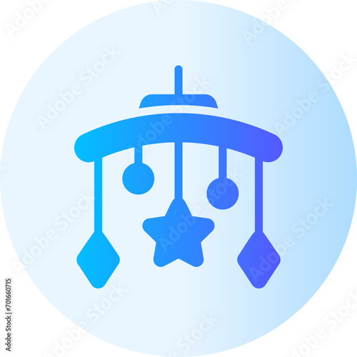 crib toy gradient icon