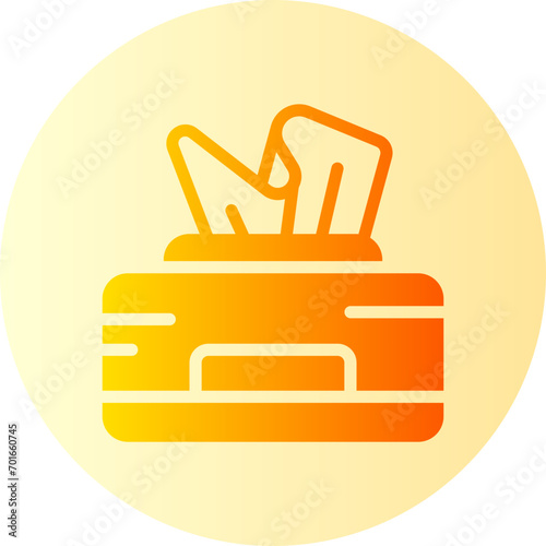 tissue box gradient icon