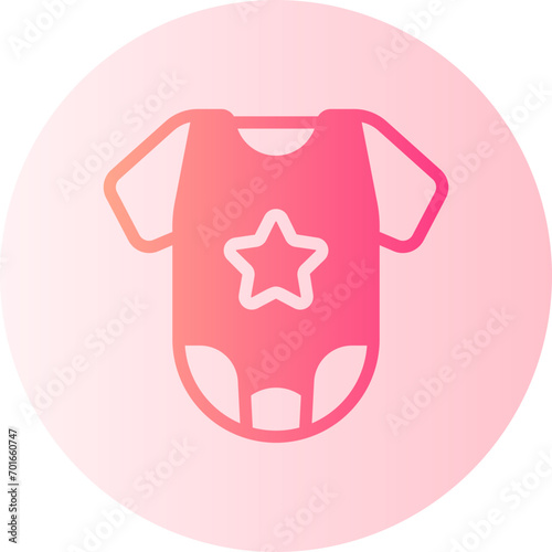 baby clothes gradient icon