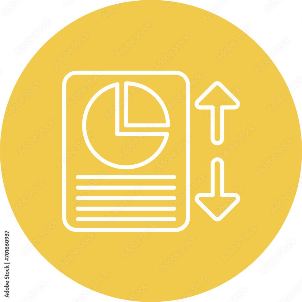 Equity Statement Line Icon Equity Statement Line Icon