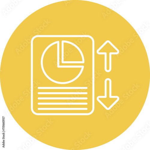 Equity Statement Line Icon