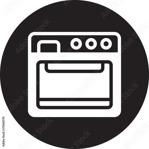 oven glyph icon