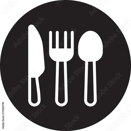 tableware glyph icon