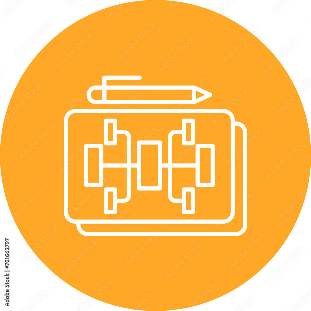 Mind Mapping Line Icon Mind Mapping Line Icon