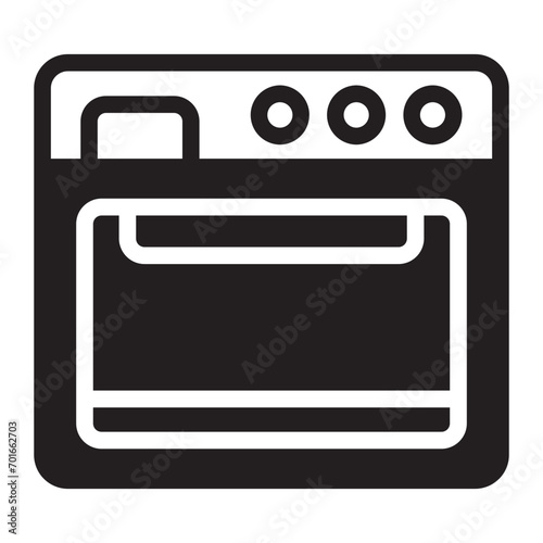 oven glyph icon