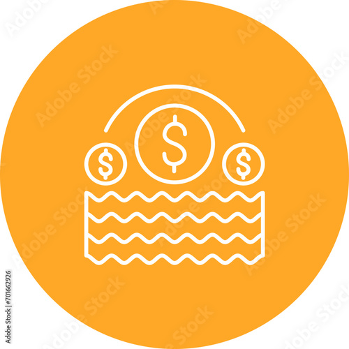 Blue Economy Line Icon
