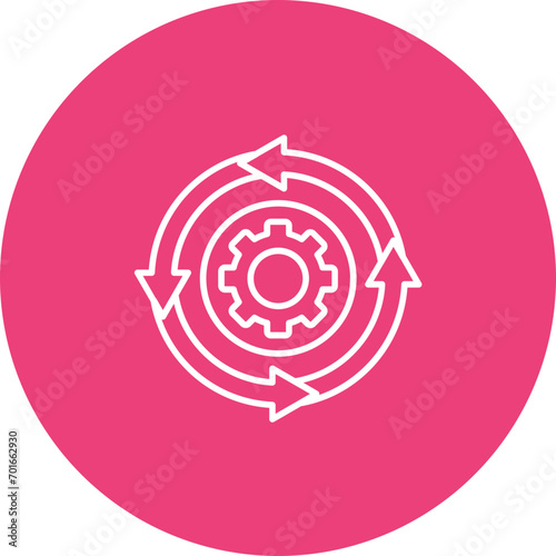 Circular Design Line Icon photo