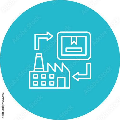 Product Remanufacturing Line Icon