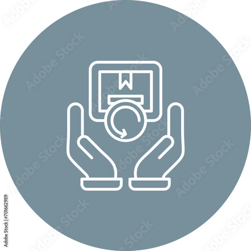 By Products Recovery Line Icon