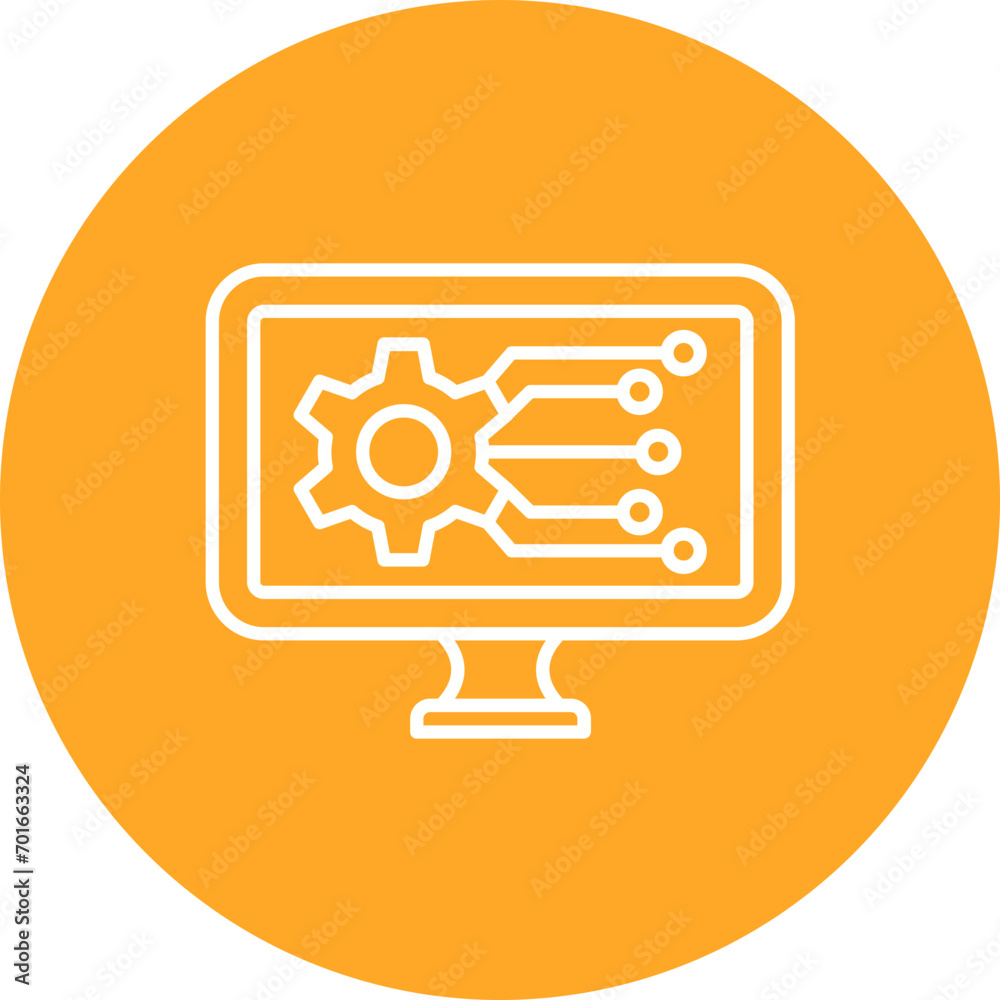Research And Development Line Icon Research And Development Line Icon