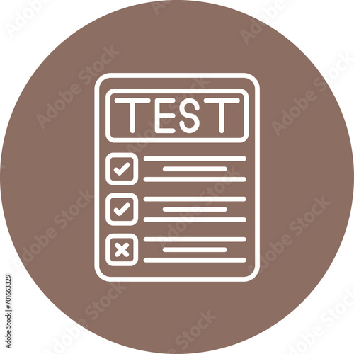 Testing Line Icon