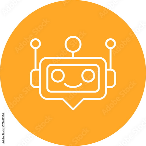 Bot Line Icon