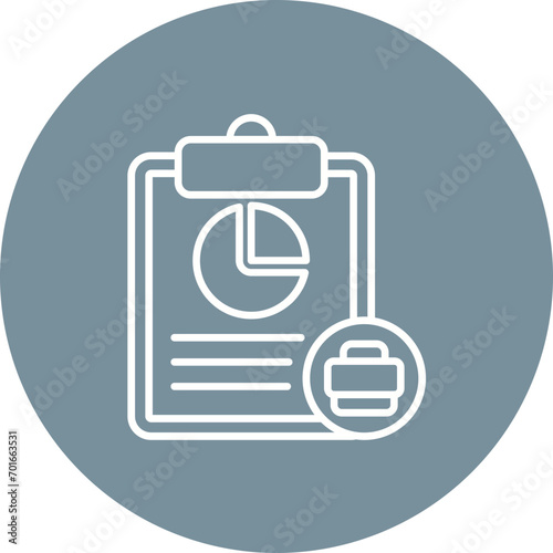 Agency Portfolio Line Icon