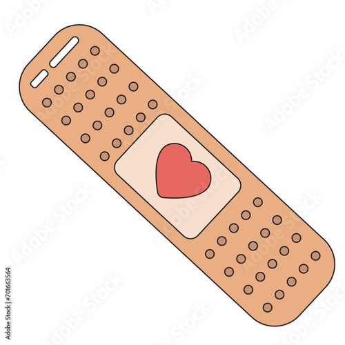 Photos Adhesive plaster with heart