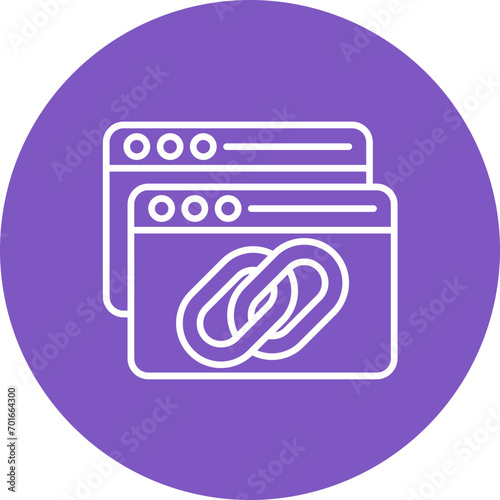 Backlink Line Icon