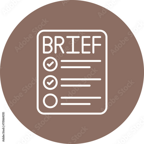 Brief Line Icon