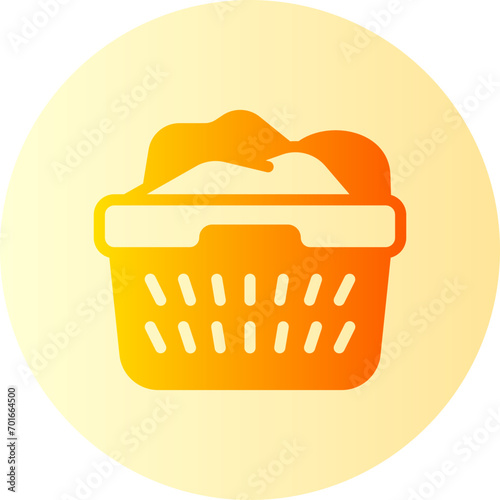 laundry basket gradient icon