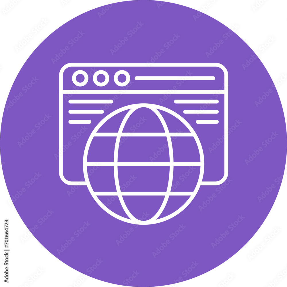 Website Line Icon Website Line Icon