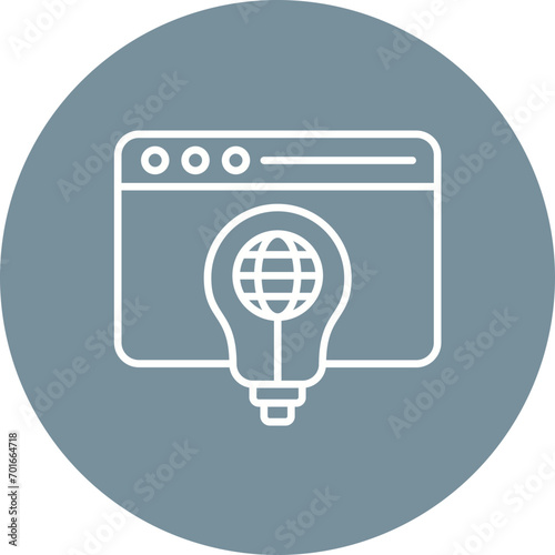 Website Solutions Line Icon
